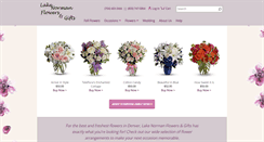 Desktop Screenshot of lakenormanflowers.com